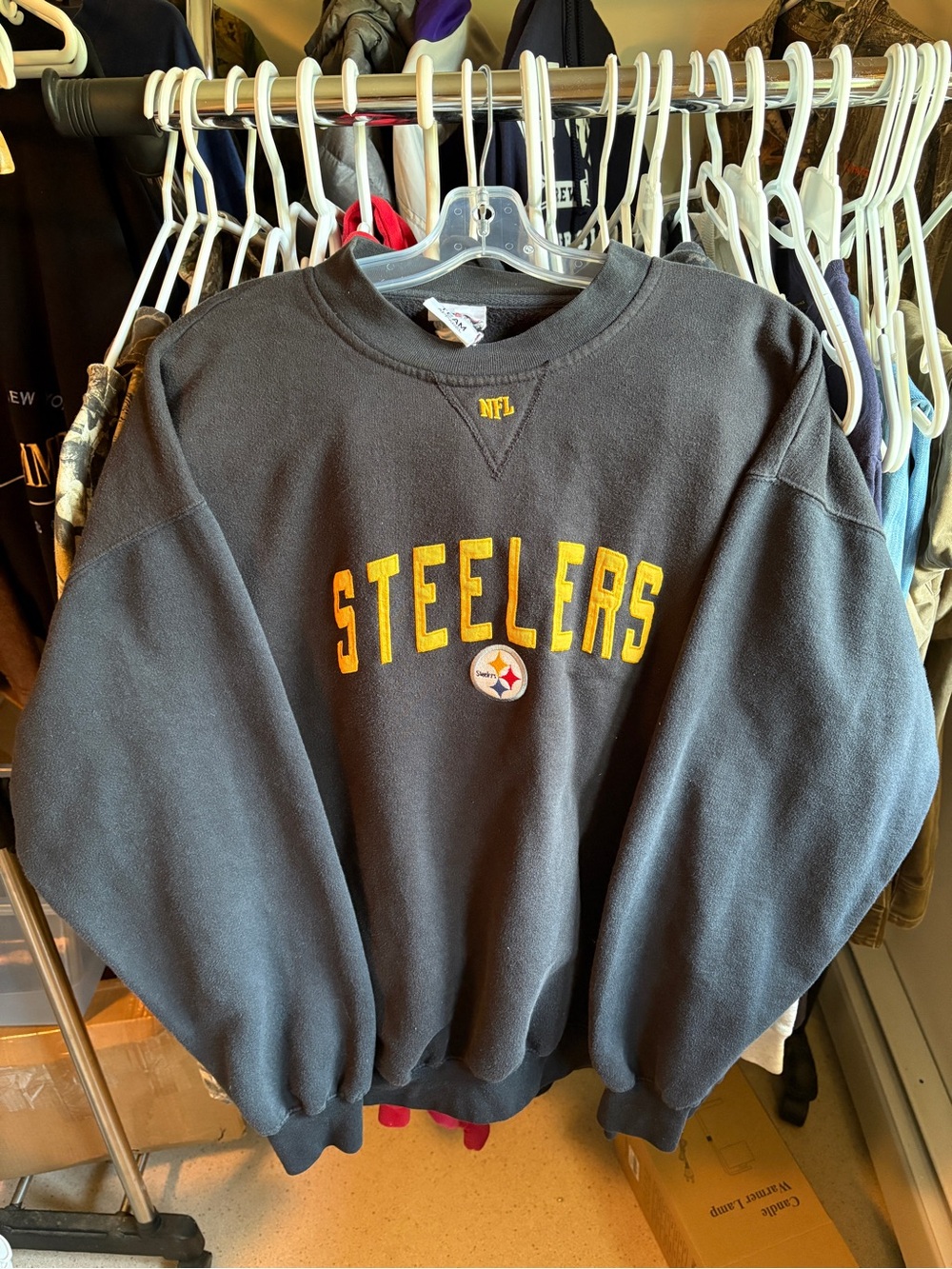 90’s NFL Steelers oversized crewneck